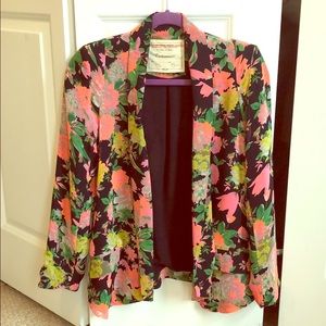 Anthropologie brand Cartonnier floral blazer